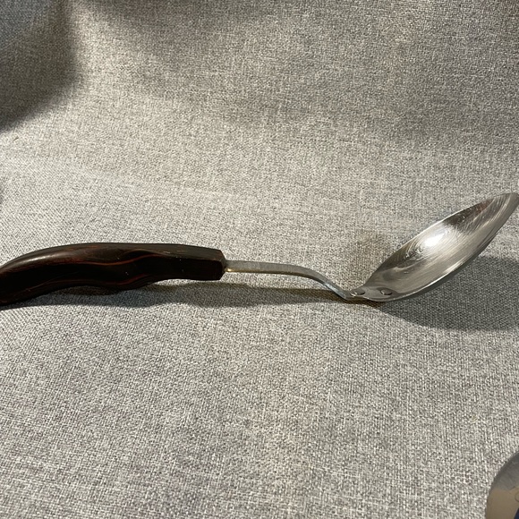 Cutco No.12 Serving/Basting/Mixing Spoon Brown Swirl Handle - Picture 4 of 4